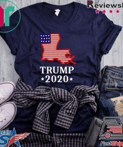 Louisiana For Trump 2020 GOP LA State Map T-Shirt