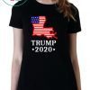 Louisiana For Trump 2020 GOP LA State Map T-Shirt