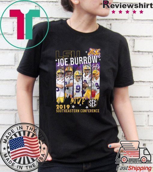 Lsu Joe Burrow MVp 2019 southeastern Conference shirt