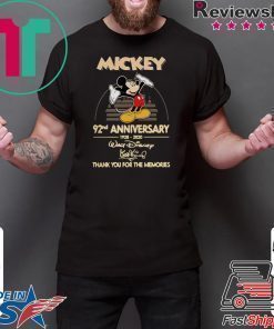 Mickey Mouse 92nd Anniversary 1928-2020 Walt Disney signature shirt