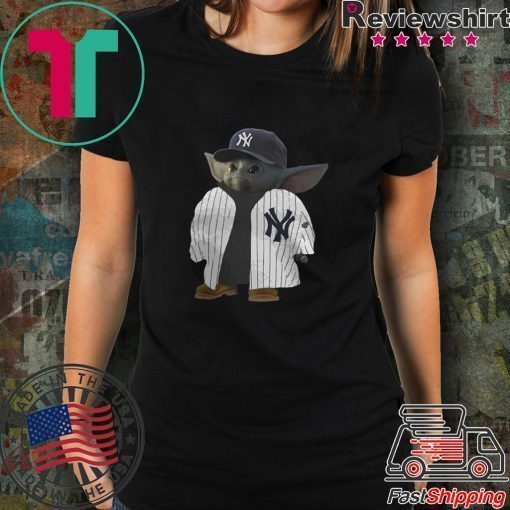 New York Yankee baby Yoda shirt