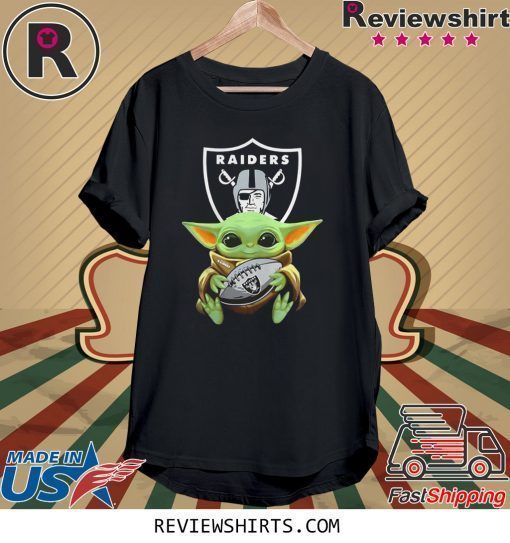 Baby Yoda Hug Ball Raiders T-Shirt