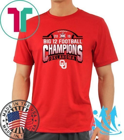 Oklahoma Sooners 2019 Big 12 Football Champions T-Shirt