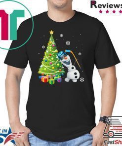 Olaf Hockey Player Christmas Tree Shirt