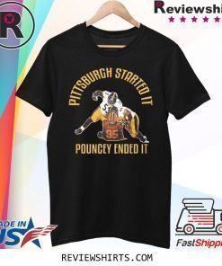 Official Pittsburgh Started It Pouncey Ended It T-Shirt