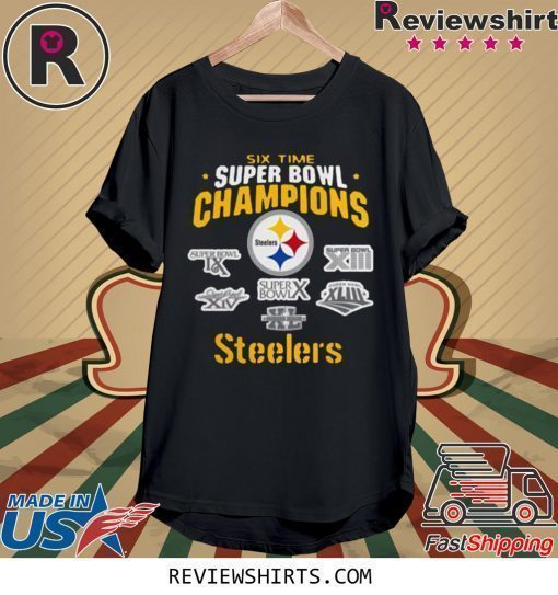 Pittsburgh Steelers NFL Six Time Super Bowl Champions Shirt