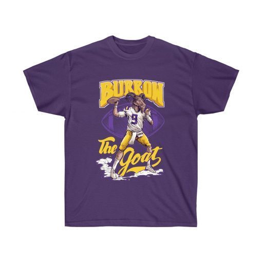 Purple LSU Tigers Joe Burrow the Goat Game day T-shirt