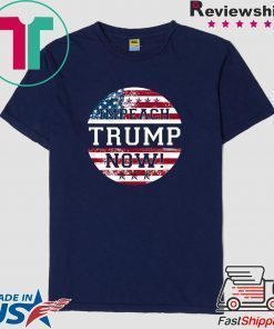 Retro Vintage USA Flag impeachment Trump Now 2020 Gift T-Shirt