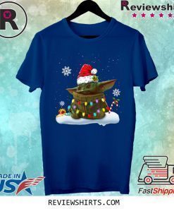 Santa Baby Yoda light christmas 2020 shirt