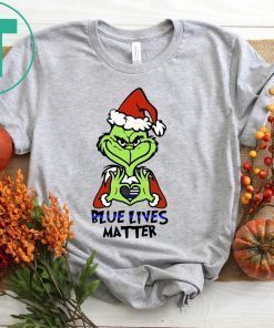 Santa Grinch Blue Lives Matter Unisex Shirt