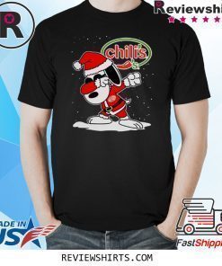Santa Snoopy Chili’s Merry Christmas Xmas Shirt