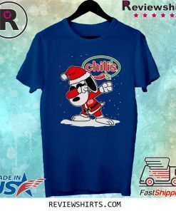 Santa Snoopy Chili’s Merry Christmas Xmas Shirt