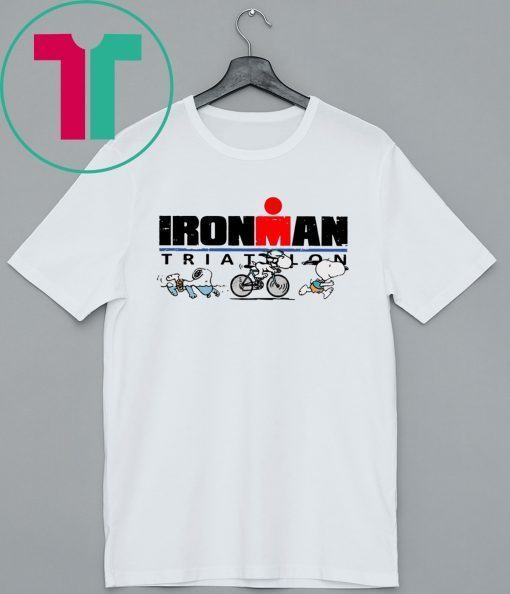 Official Snoopy Ironman Triathlon World Triathlon Corporation Tee Shirt