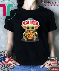 Star Wars Baby Yoda Hug Papa John’s Pizza shirt