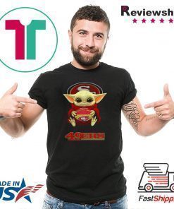 Star Wars Baby Yoda hug San Francisco 49ers shirt