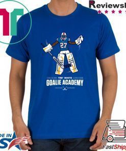 Tre White Goalie Academy Tee Shirt