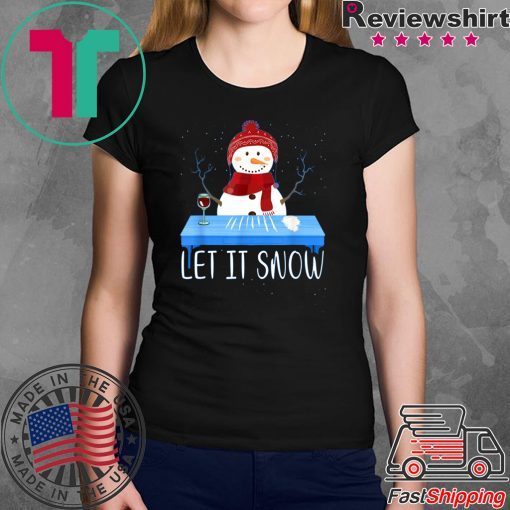 Walmart Cocaine Santa Snowman Let It Snow Shirt