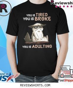 You Tired You Is Broke You Is Adulting Shirt