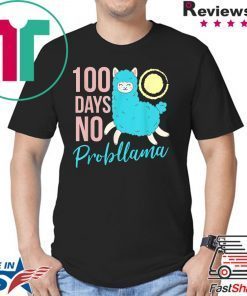 100 Days Of School Llama Shirt