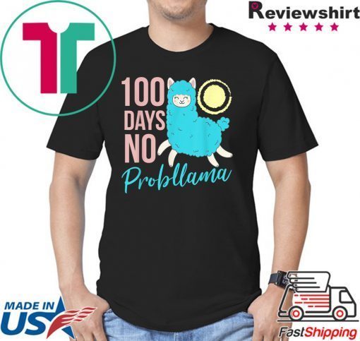 100 Days Of School Llama Shirt