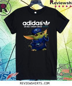 Official Adidas All Day I Dream About Subaru Baby Yoda Shirt
