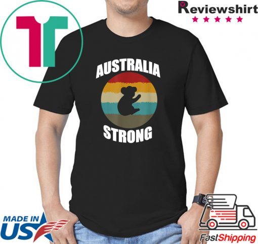 Australia Strong koala bear Retro Shirt