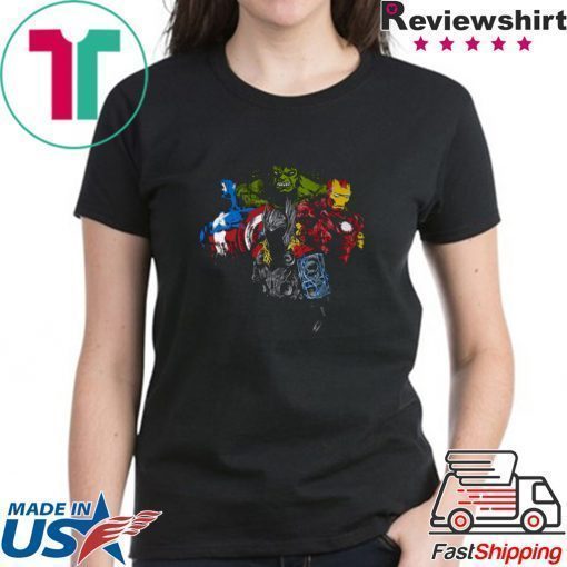 Avengers Huck Captain American Thor And Iron Man Shirt