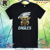 Baby Yoda Hug Eagles Shirt