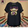 Baby Yoda Hug LSU Logo Shirt