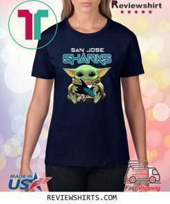 Baby Yoda Hug San Jose Sharks Shirt