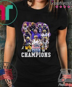 Chick - Fil - A Peach Bowl 2019 Champions Players Signatures shirt
