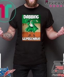 Dabbing Leprechaun Funny St Patrick’s Day Irish Flag Shirt