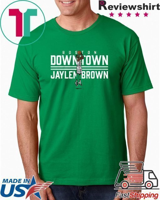 Downtown Jaylen Brown Boston Hoops Shirts