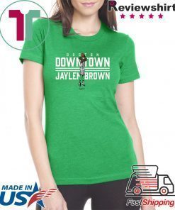 Downtown Jaylen Brown Boston Hoops Shirts