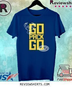 Go Pack Go Shirts Milwaukee Bucks And Green Bay Packers