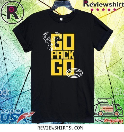 Go Pack Go Shirts Milwaukee Bucks And Green Bay Packers