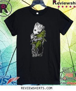 Groot hugging weed shirt