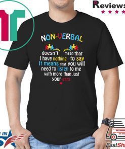 I Have Nonverbal Autism Valentine’s Day Puzzle Piece Shirt