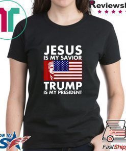 Jesus is My Savior Trump is My President 2020 T-Shirt