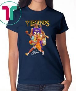 KOBE BRYANT 24 LOS ANGELES LAKERS LEGENDS SIGNATURE SHIRT