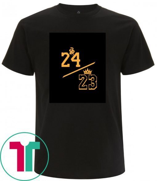 Rip Kobe 24 LeBron 23 Gold Shirt