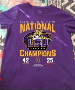 LSU Nationals Championship 2020 With Scores Shirt