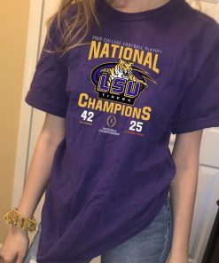 LSU Nationals Championship 2020 With Scores Shirt