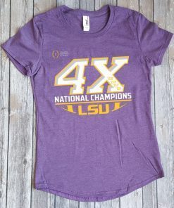 LSU Tigers 4X National Champions Shirt