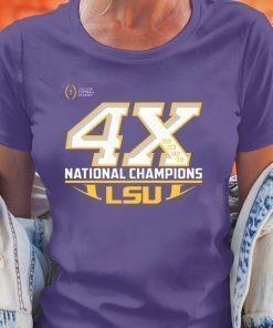 LSU Tigers 4X National Champions Shirt