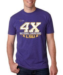 LSU Tigers 4X National Champions Shirt
