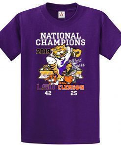 LSU Tigers College Football Playoff 2019 National Champions Official T-Shirt