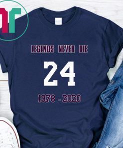 Legends Never Die 24 1987-2020 RIP-KOBE Bryant Memorial Shirt