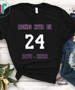 Legends Never Die 24 1987-2020 RIP-KOBE Bryant Memorial Shirt