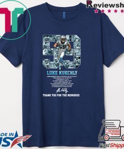 Luke Kuechly Thank You For The Memories Official T-Shirt